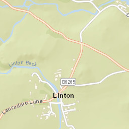 Lauradale Lane, Yorkshire Dales National Park Street Map