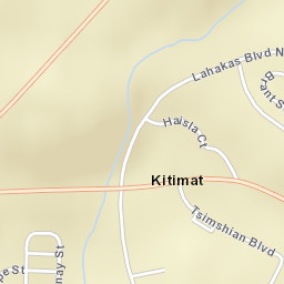 Terrace-Kitimat Highway, Kitimat, BC V8C Street Map