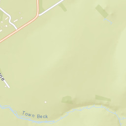 Thorpe Lane, Yorkshire Dales National Park Street Map