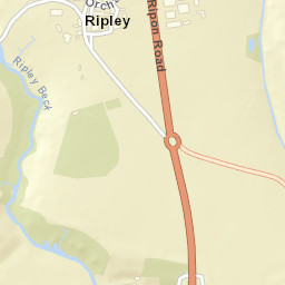 Hollybank Lane, Harrogate, North Yorkshire Street Map