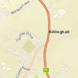 34 Manor Gardens, Killinghall, North Yorkshire Street Map