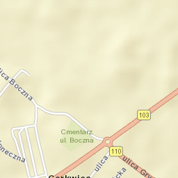 Cerkwica Street Map