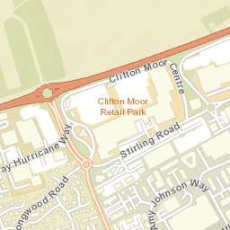 Clifton Moor Gate, York YO30, UK Street Map