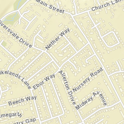 Nether Poppleton Street Map