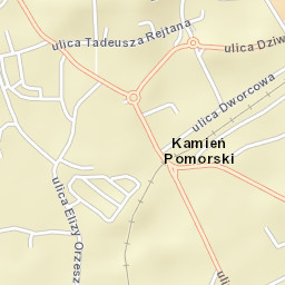 Kamień Pomorski Street Map