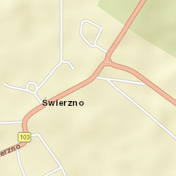 Świerzno Street Map