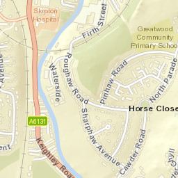 1 Waterside, Skipton, North Yorkshire BD23 Street Map