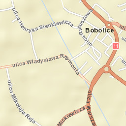 Bobolice Street Map