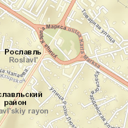 Roslavl’ Street Map
