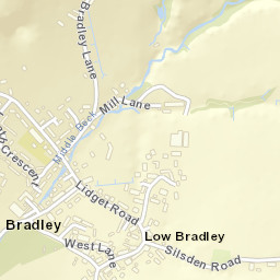 Low Bradley Street Map