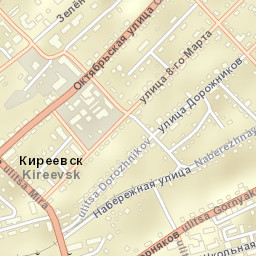 Kireyevsk Street Map