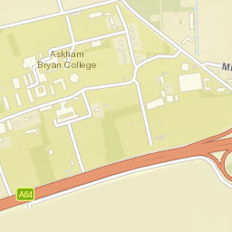 A64, York YO23, UK Street Map