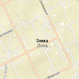 Zima Street Map
