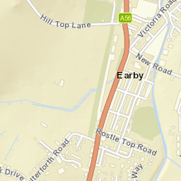 Earby Street Map