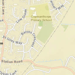 Copmanthorpe Street Map