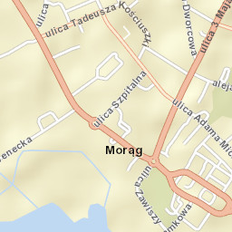 Morąg Street Map