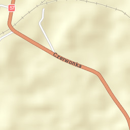 Czerwonka Street Map