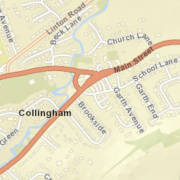 34 Church Lane, Collingham, Wetherby Street Map