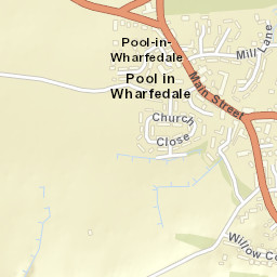 1 Church Close, Pool in Wharfedale, Otley Street Map
