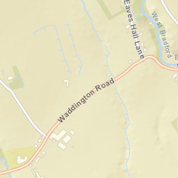 Waddington Road, Clitheroe, Lancashire Street Map