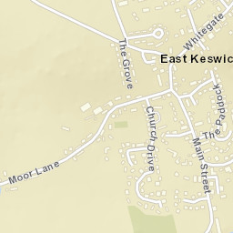 East Keswick Street Map