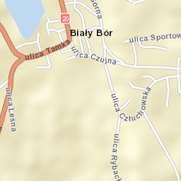 Biały Bór Street Map