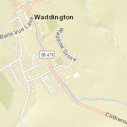 50-56 Clitheroe Road, Clitheroe, Lancashire Street Map