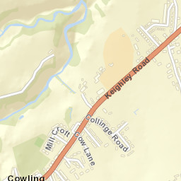 Keighley Road, Cowling, Keighley, North Yorkshire Street Map