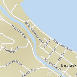 Unalaska Alaska Street Map