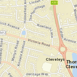 Thornton-Cleveleys Street Map