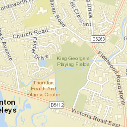 100 Fleetwood Road North, Thornton-Cleveleys Street Map