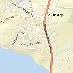 Foulridge Street Map