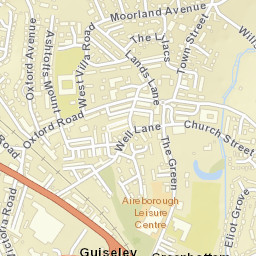 Guiseley Street Map