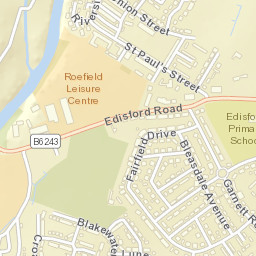 4 St. Pauls Terrace, Clitheroe, Lancashire BB7 Street Map