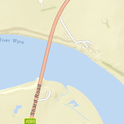 Shard Bridge, Lancashire, UK Street Map