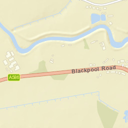 Blackpool Road, Preston, Lancashire PR3 Street Map