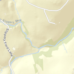 Slippery Ford Lane, Keighley, West Yorkshire Street Map