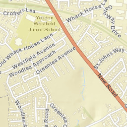 20 Woodlea Road, Yeadon, West Yorkshire Street Map