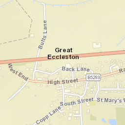 Great Eccleston Street Map