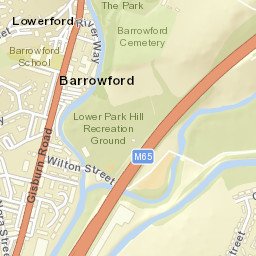 Barrowford Street Map