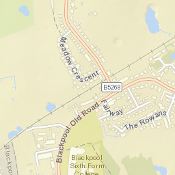 Blackpool Old Rd, Poulton-le-Fylde, Lancashire FY6, UK Street Map