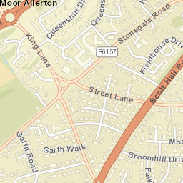 25 Fieldhouse Drive, Leeds, West Yorkshire Street Map