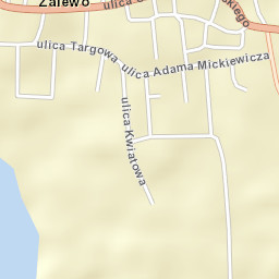 Zalewo Street Map