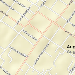 Augustów Street Map