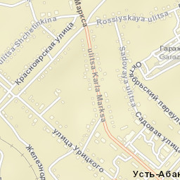 Ust’-Abakan Street Map