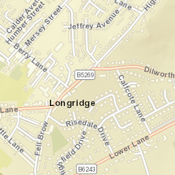 Longridge Street Map