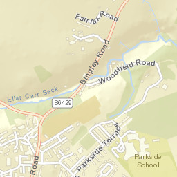 B6429, Cullingworth, Bradford, West Yorkshire Street Map