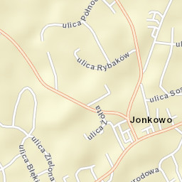 Jonkowo Street Map