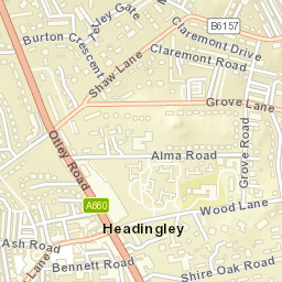 Grunberg Road, Leeds, West Yorkshire Street Map