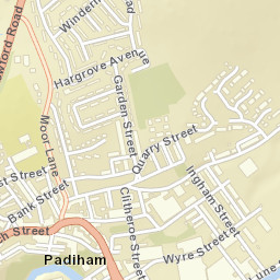 Padiham Street Map